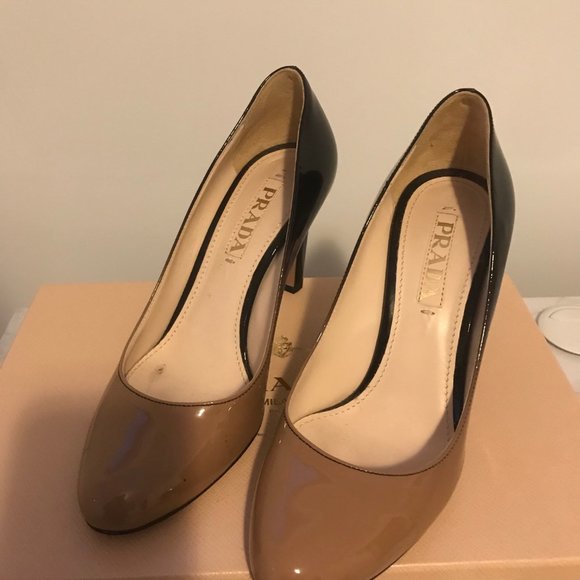 Prada Patent Leather Round-Toe Pumps | Size: 6.5 - Picture 2 of 7